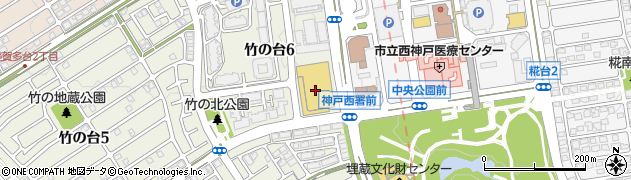 ダイヤクリーニング　万代西神中央店周辺の地図