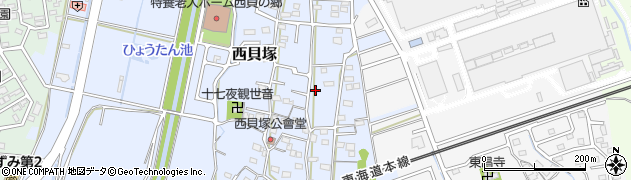 静岡県磐田市西貝塚1951周辺の地図