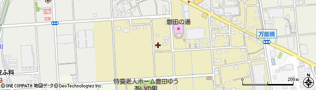 静岡県磐田市下万能725周辺の地図