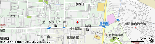 中村運輸倉庫大東事業所周辺の地図