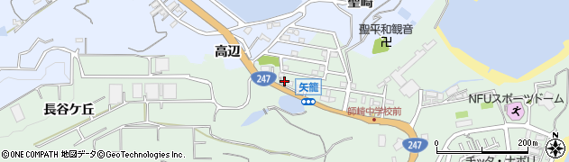 愛知県南知多町（知多郡）片名（矢篭）周辺の地図