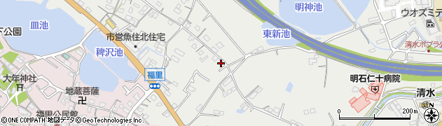 兵庫県明石市魚住町清水2016周辺の地図