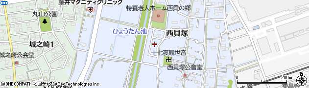 静岡県磐田市西貝塚2087周辺の地図