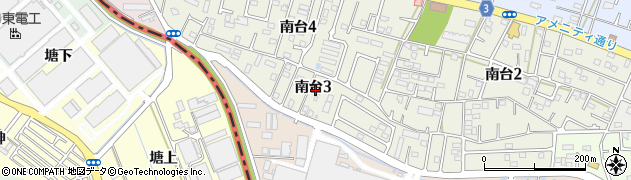 静岡県湖西市南台3丁目周辺の地図