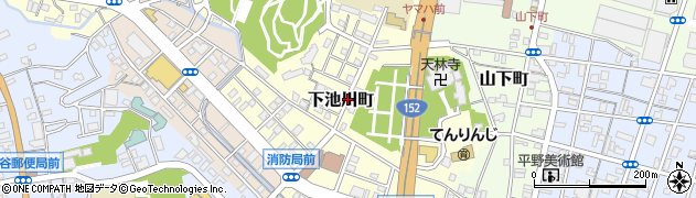 静岡県浜松市中央区下池川町周辺の地図