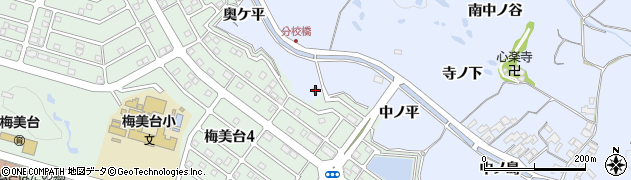 京都府木津川市梅谷奥ケ平69周辺の地図