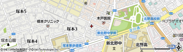 配食のふれ愛　大阪・本店周辺の地図