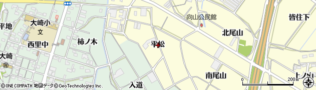 愛知県豊橋市船渡町平松周辺の地図