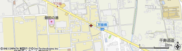 静岡県磐田市下万能155周辺の地図