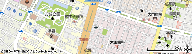 日本生命保険相互会社　津支社周辺の地図