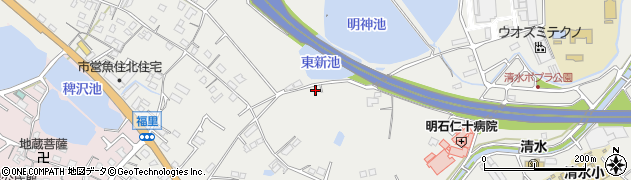 兵庫県明石市魚住町清水1986周辺の地図
