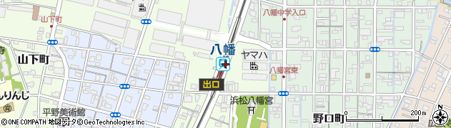 静岡県浜松市中央区周辺の地図
