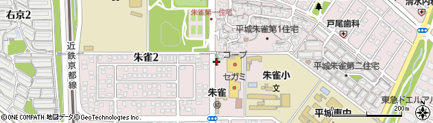奈良朱雀郵便局 ＡＴＭ周辺の地図