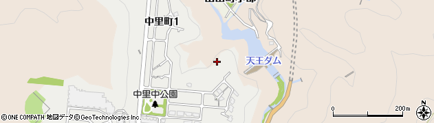 天王ダム周辺の地図