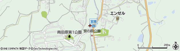 生駒市南田原町1408 ラビットモータープール周辺の地図
