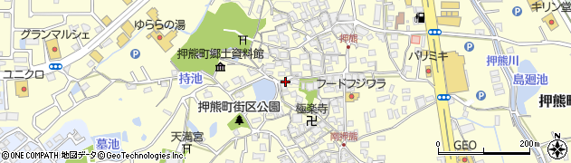 奈良県奈良市押熊町周辺の地図