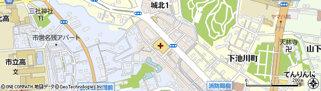 浜松市役所　中区役所中区内その他施設Ｕホール周辺の地図