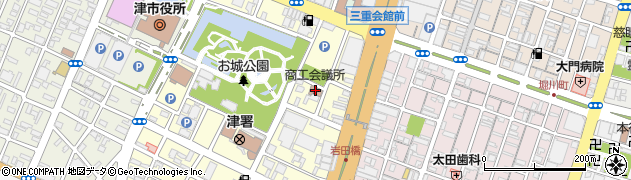 津銀行協会銀行とりひき相談所周辺の地図