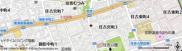 トヨタレンタリース兵庫ＪＲ住吉駅前店周辺の地図