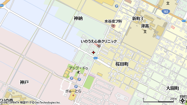 〒514-0054 三重県津市神納の地図
