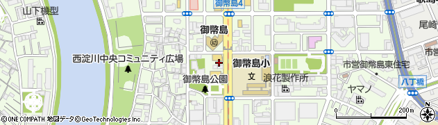 大阪府大阪市西淀川区御幣島周辺の地図