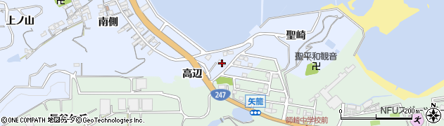 愛知県南知多町（知多郡）大井（高辺）周辺の地図