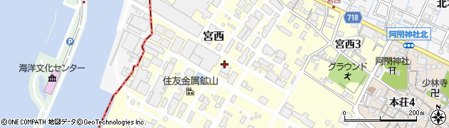 兵庫県播磨町（加古郡）宮西周辺の地図