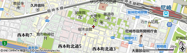 兵庫県尼崎市東桜木町18周辺の地図