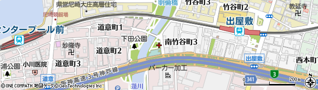 琴浦橋公園周辺の地図