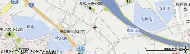 兵庫県明石市魚住町清水2542周辺の地図