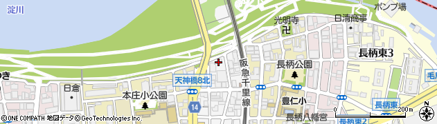 都島住宅株式会社　長柄荘管理事務所周辺の地図