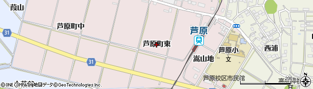 愛知県豊橋市芦原町（東）周辺の地図