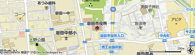 磐田市役所　デジタル政策課周辺の地図