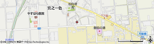 静岡県磐田市宮之一色456周辺の地図