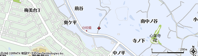 京都府木津川市梅谷（寺ノ下）周辺の地図