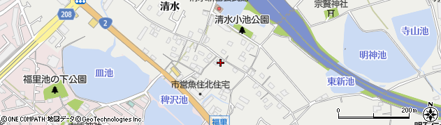 兵庫県明石市魚住町清水2525周辺の地図