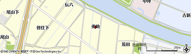 愛知県豊橋市船渡町（勇助）周辺の地図