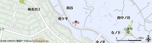 京都府木津川市梅谷荊谷周辺の地図
