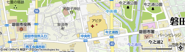 セリアアピタ磐田店周辺の地図