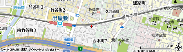 大阪屋印刷所周辺の地図