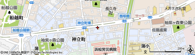 松屋 神立店周辺の地図