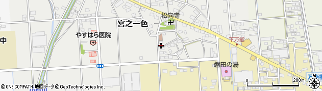 静岡県磐田市宮之一色435周辺の地図