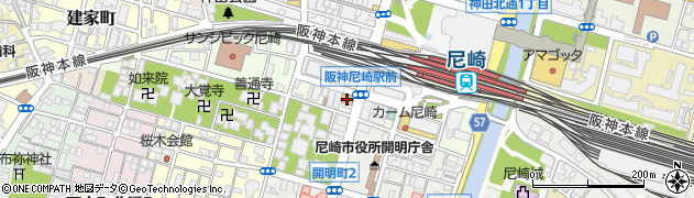株式会社 コスモホームヘルプサービス尼崎周辺の地図