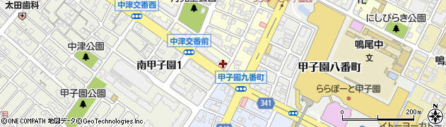 フタツカ薬局　西宮甲子園店周辺の地図