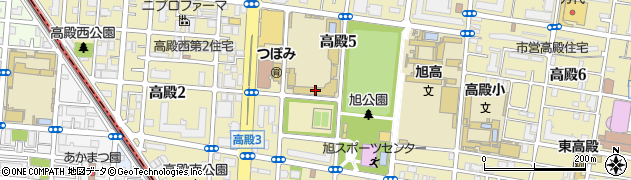 大阪市立旭陽中学校周辺の地図