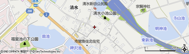兵庫県明石市魚住町清水2523周辺の地図