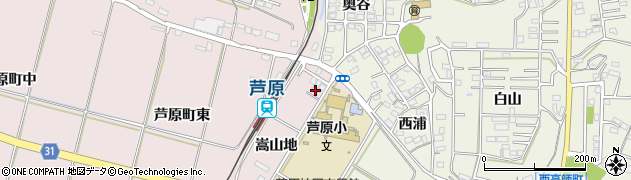 愛知県豊橋市芦原町嵩山地13周辺の地図