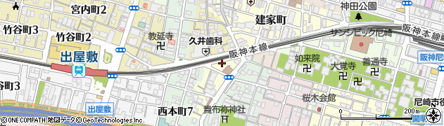 兵庫県尼崎市玄番南之町周辺の地図