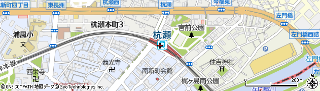 杭瀬駅周辺の地図