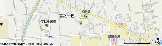 静岡県磐田市宮之一色432周辺の地図